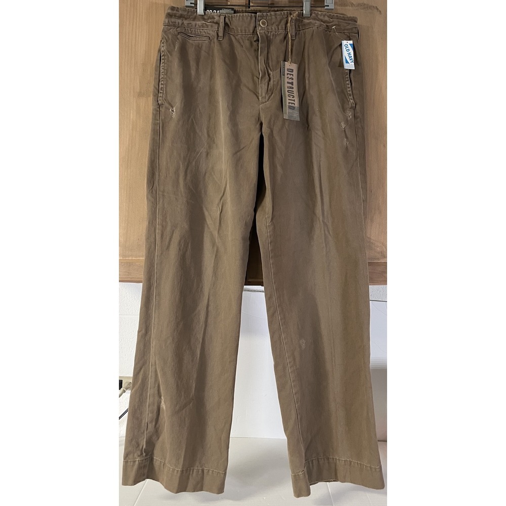 Old Navy Destructed Men's 38x34 Pants Brown NWT